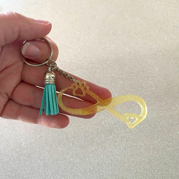 Hand Crafted Other - **SPECIAL DEAL** Handmade Paw & Heart Infinity Keychain -Please read description